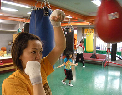 練習写真 淵野辺・ボクシングジム練習05